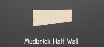 A sturdy wall. Dimensions: 4x1