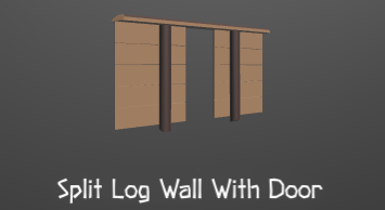 A strong wall made of wood. Dimensions: 4x2