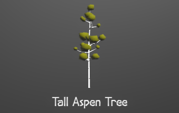 Tall aspens are rare, take a long time to grow, and only produce seeds every ten years, but provide a large quantity of wood when chopped.