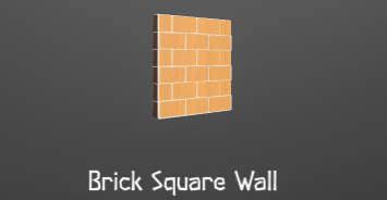 A sturdy wall. Dimensions: 2x2
